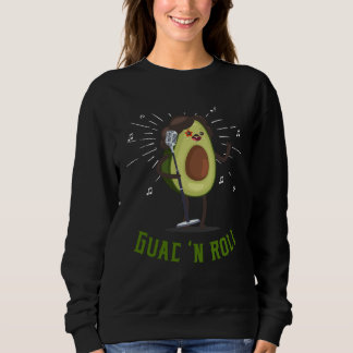 Avocado Vegan Guac N Roll For Her Sweatshirt