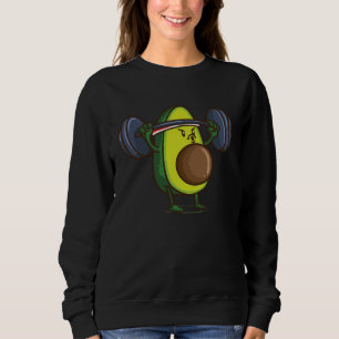 Avocado Weight Lifting  Guacamole Ketogenic Sweatshirt