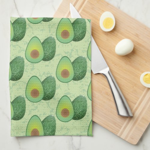 Avocado Whole and Half Kitchen Towel