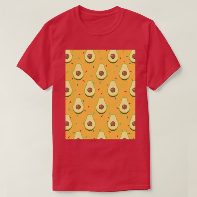 Avocado with colorful sprinkles T-Shirt (Design Front)