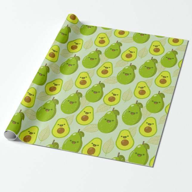 Avocado Wrapping Paper (Unrolled)