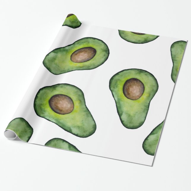 Avocado Wrapping Paper (Unrolled)