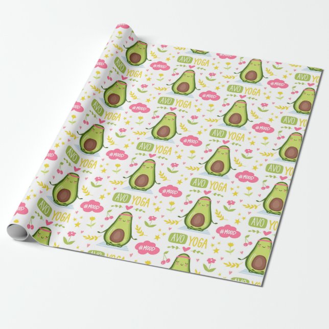 Avocado Wrapping Paper (Unrolled)