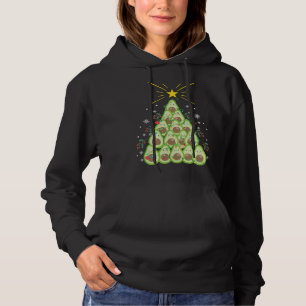 Avocado Xmas Tree Holiday  Avocado  Christmas Hoodie