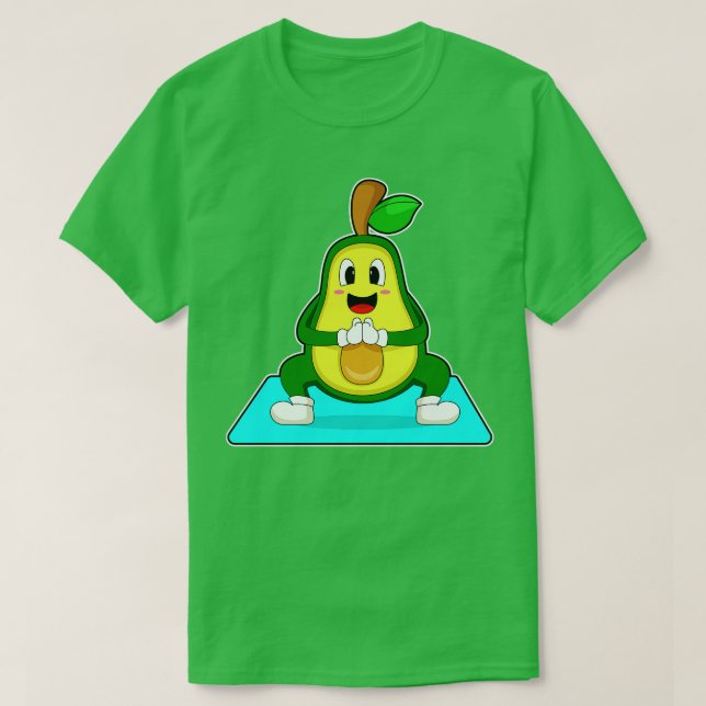 Avocado Yoga Meditation T-Shirt (Design Front)
