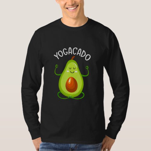 Avocado Yoga Yogacado Workout Fitness Gym Coach  T_Shirt