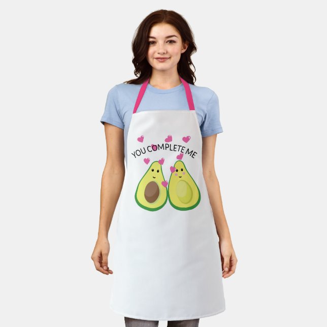 Avocado 'You Complete Me' Apron - Funny Baker Gift (Worn)