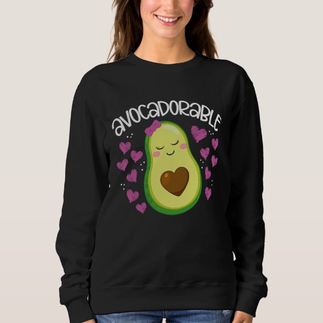 Avocadorable Backprint Avocado Sweatshirt (Front)