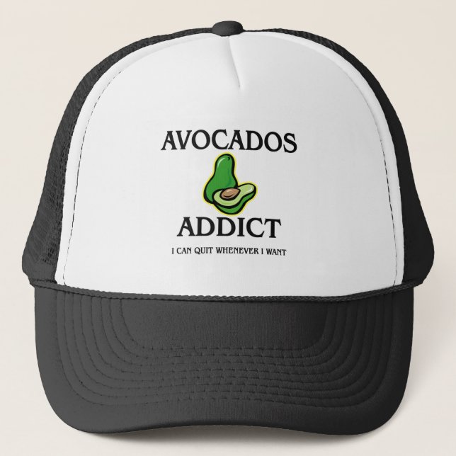 Avocados Addict Trucker Hat (Front)