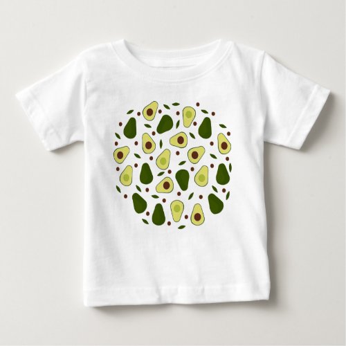 Avocados and leaves baby T_Shirt