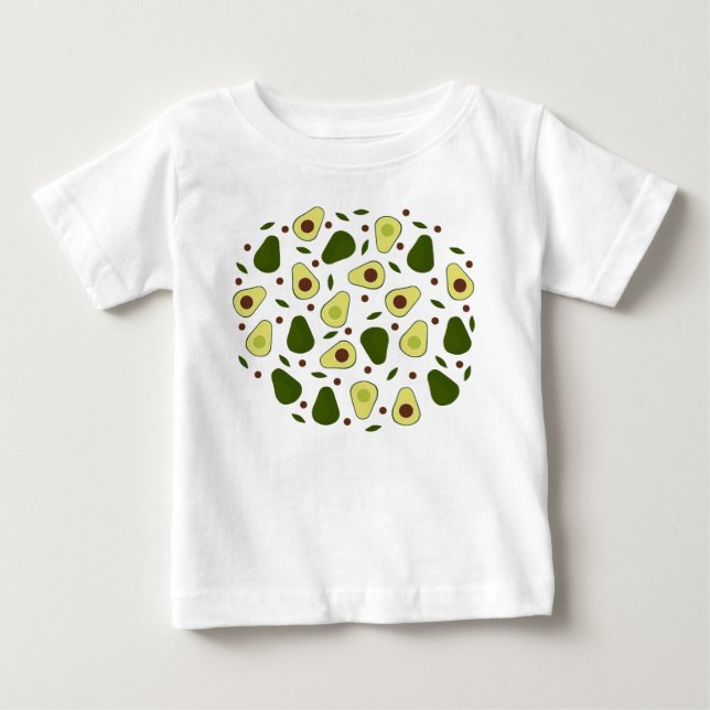 Avocados and leaves baby T-Shirt (Front)
