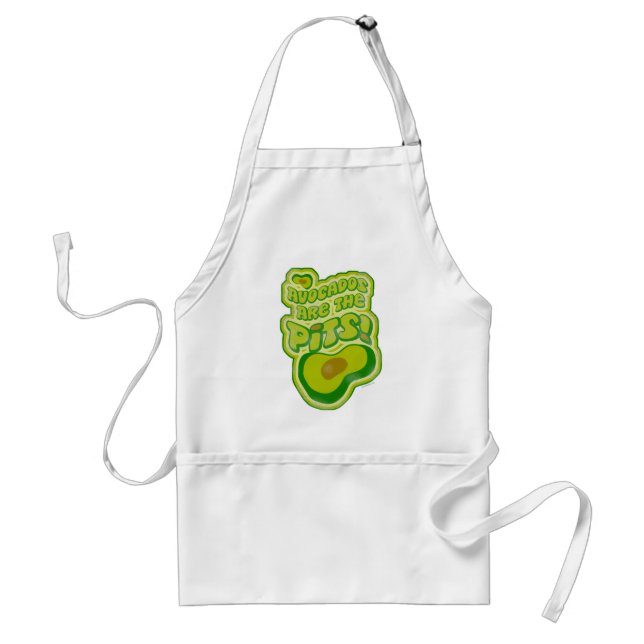 Avocados Are The Pits Adult Apron (Front)