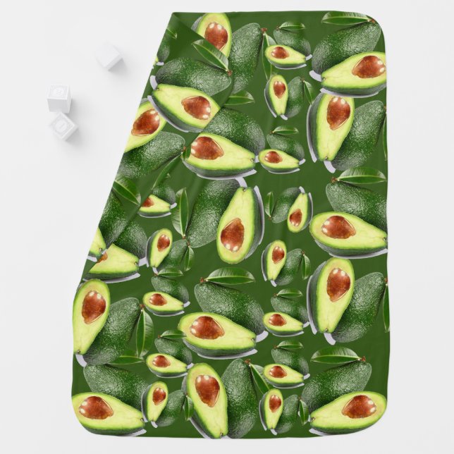 Avocados Baby Blanket (In Situ)