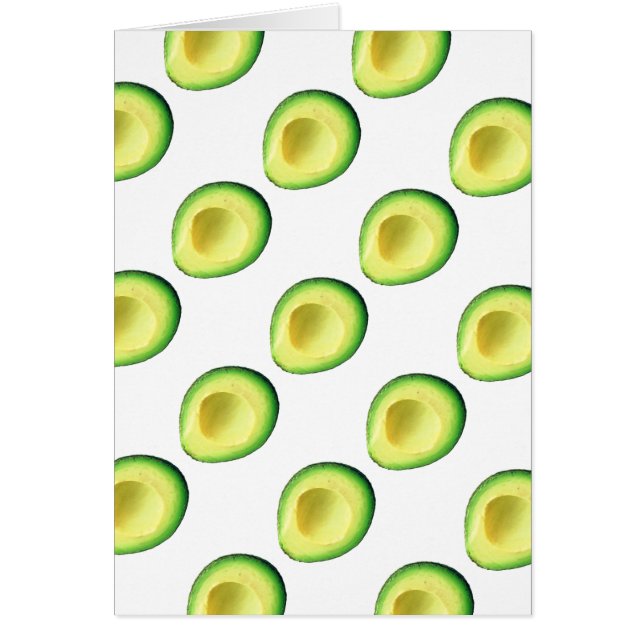 Avocados Birthday Note Card, white envelopes incl (Front)