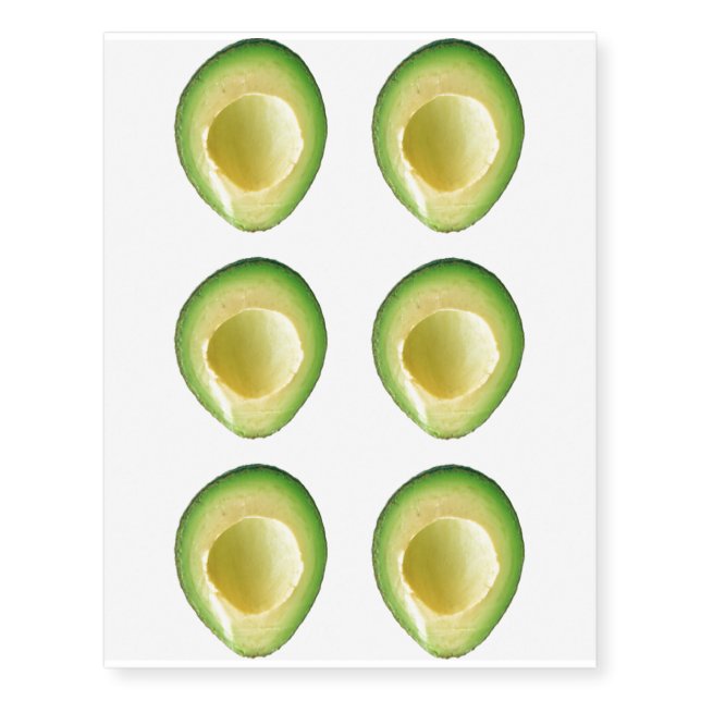 Avocados Crazy 4Sophia Temporary Tattoos (Front)