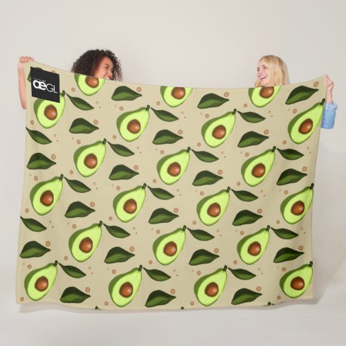 Avocados Fleece Blanket