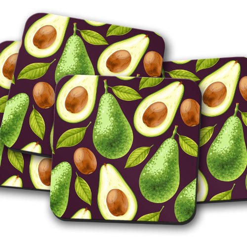 Avocados Fruit Coaster  Fruit Coaster Set