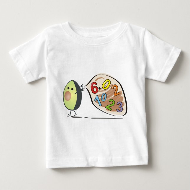 avocados numbers baby T-Shirt (Front)