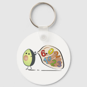 avocados numbers keychain