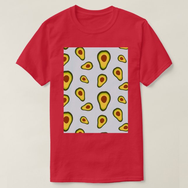 Avocados seamless pattern Classic TShirt (Design Front)