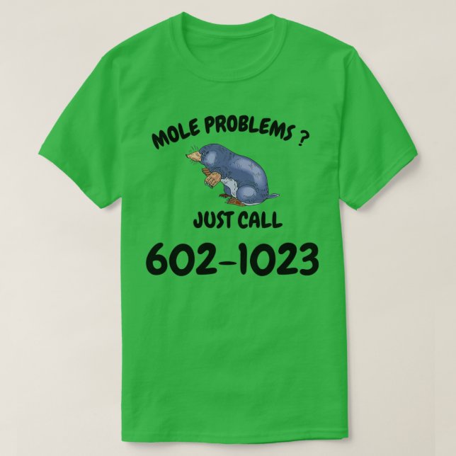 Avocadro Funny Avogadros Number T-Shirt (Design Front)