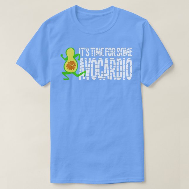 Avocardio Avo Cardio Gym Fitness Funny T-Shirt (Design Front)