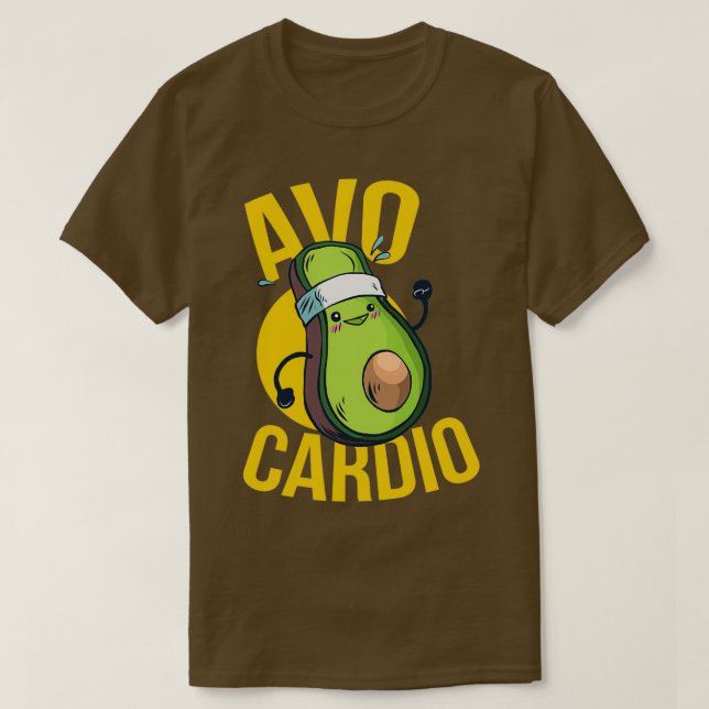 Avocardio avocado fitness funny T-Shirt (Design Front)