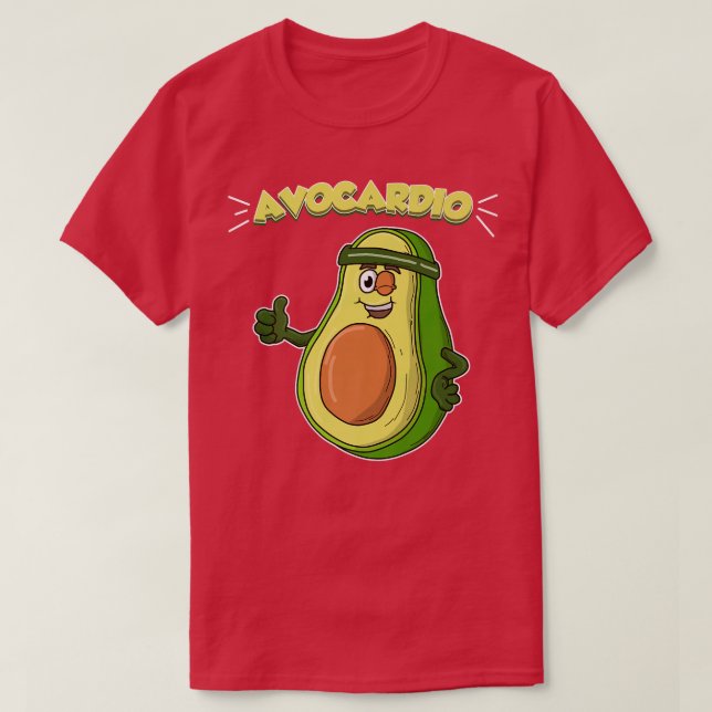 Avocardio Cardio Avocardo Avocado  T-Shirt (Design Front)