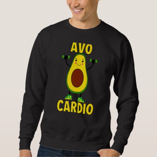 Avocardio Yoga Fitness And Training Avocado Sweatshirt