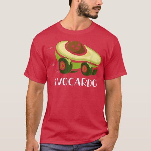 Avocardo Avocado Car Funny Pun Avocado Humor Lover T_Shirt