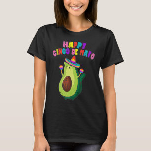 Avocato Avocado Cat Cinco De Mayo Vegan Kitten Mex T-Shirt