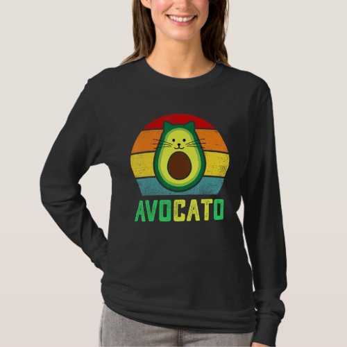 Avocato  Avocato Cat Meme Cute Avocado Vegan Funny T_Shirt