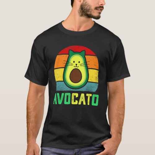 Avocato  Avocato Cat Meme Cute Avocado Vegan Funny T_Shirt