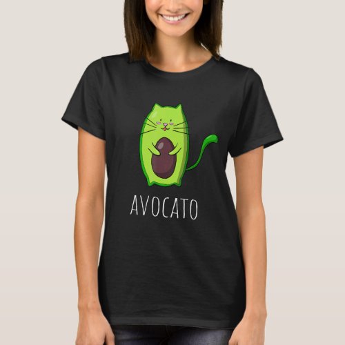 Avocato Avogato Avocado Cat Vegan T_Shirt