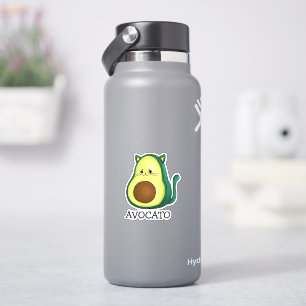 Avocato Cat Avocado Pun Custom-Cut Vinyl Sticker