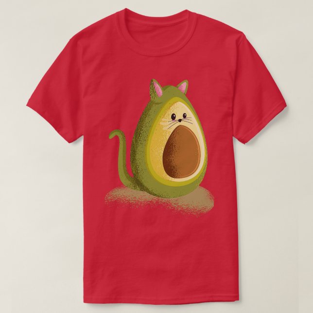 Avocato Cute Cat Funny Avocado Classic TShirt (Design Front)