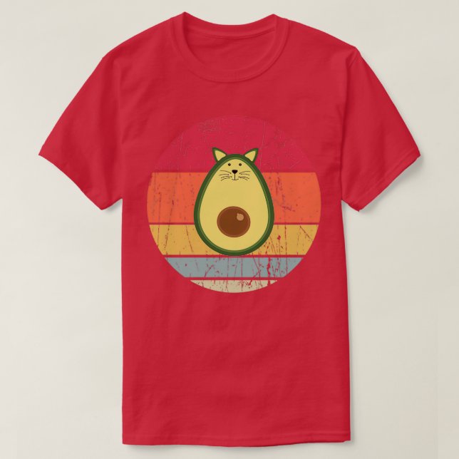 avocato funny avocado cat lover T-Shirt (Design Front)