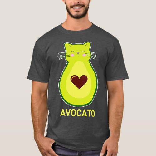 Avocato Funny Avocado Cat T_Shirt