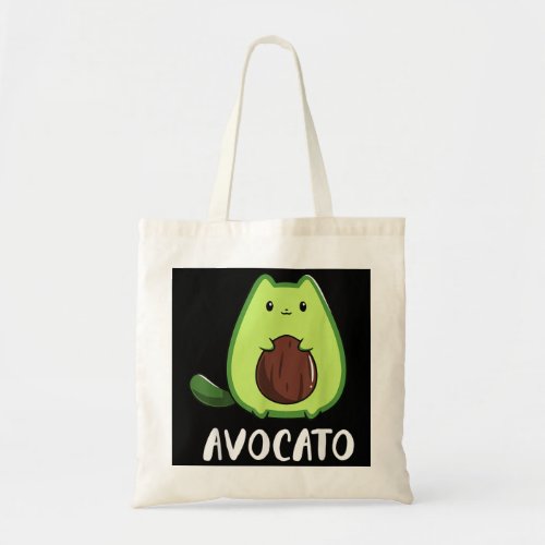 Avocato Funny Avocado Lover Cat  Tote Bag