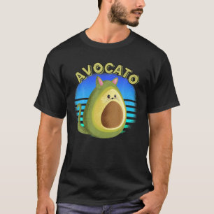 Avocato Funny Cute Cat Avocado Gift For Vegan And T-Shirt