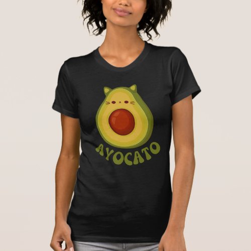 Avocato Funny Cute Cat Avocado  T_Shirt