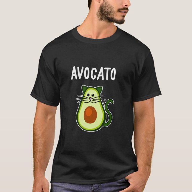 Avocato Shirt Cute Avocado Cat (Front)