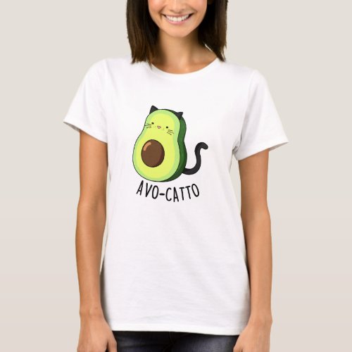 Avocatto Funny Avocado Cat Pun  T_Shirt