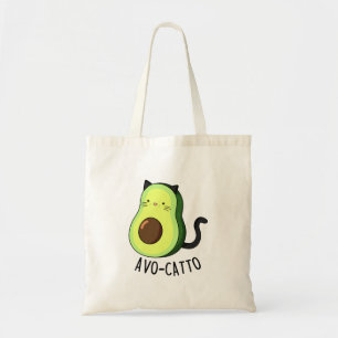 Avocatto Funny Avocado Cat Pun Tote Bag