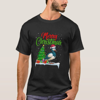 Avocet Christmas Tree Lights Funny Xmas Avocet Lov T-Shirt