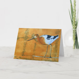 Avocet Folded Note Card