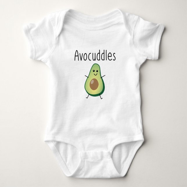 Avocuddles Baby Jersey Bodysuit (Front)