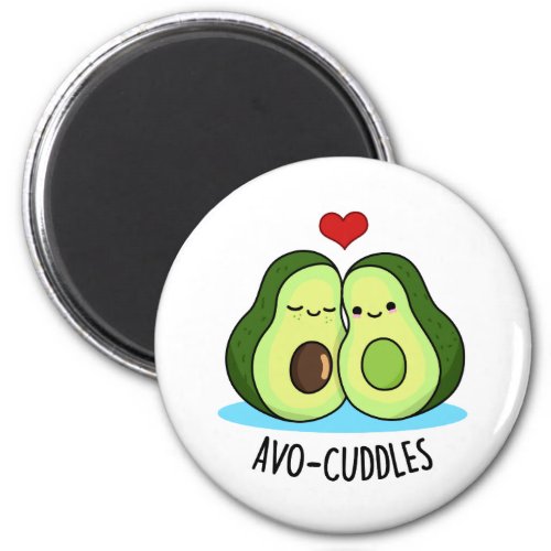 Avocuddles Funny Avocado Couple Pun  Magnet