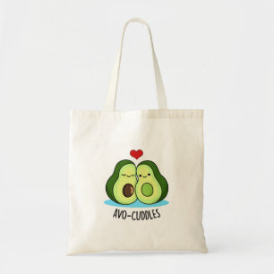 Avocuddles Funny Avocado Couple Pun Tote Bag