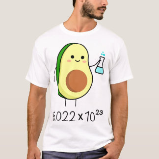 Avogadro's Number Pun. Cute Avocado Chemist T-Shirt
